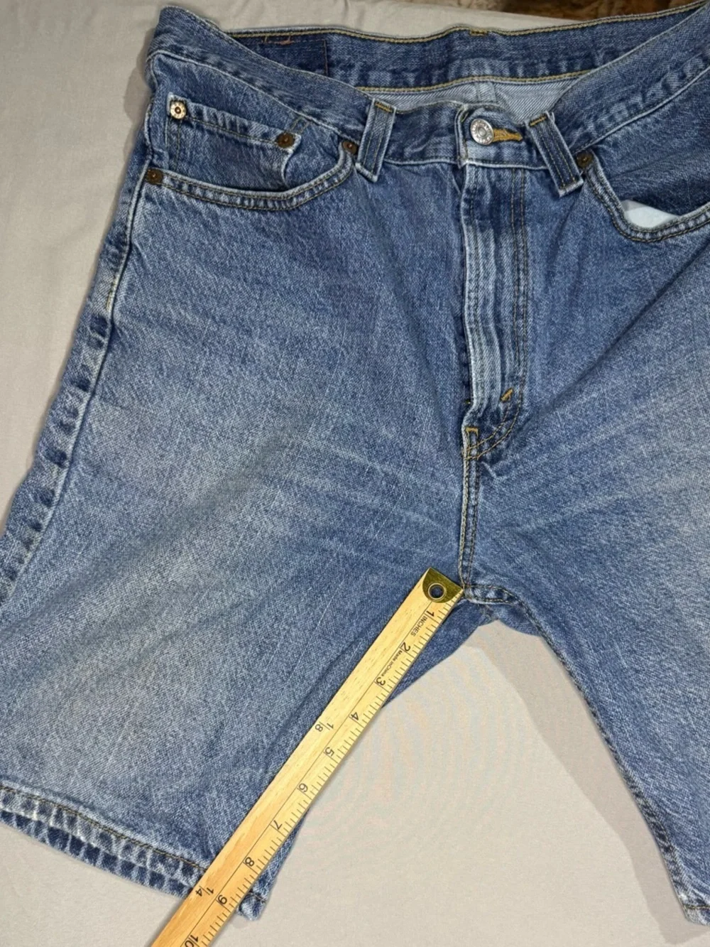 Levi’s 505 Denim 100% Cotton Jorts W33 American Summer 4th of July 9” Inseam